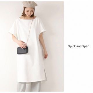 スピックアンドスパン(Spick & Span)の1.2万スピック＆スパンSpick and Span綿100%ワンピースおまけ(ひざ丈ワンピース)