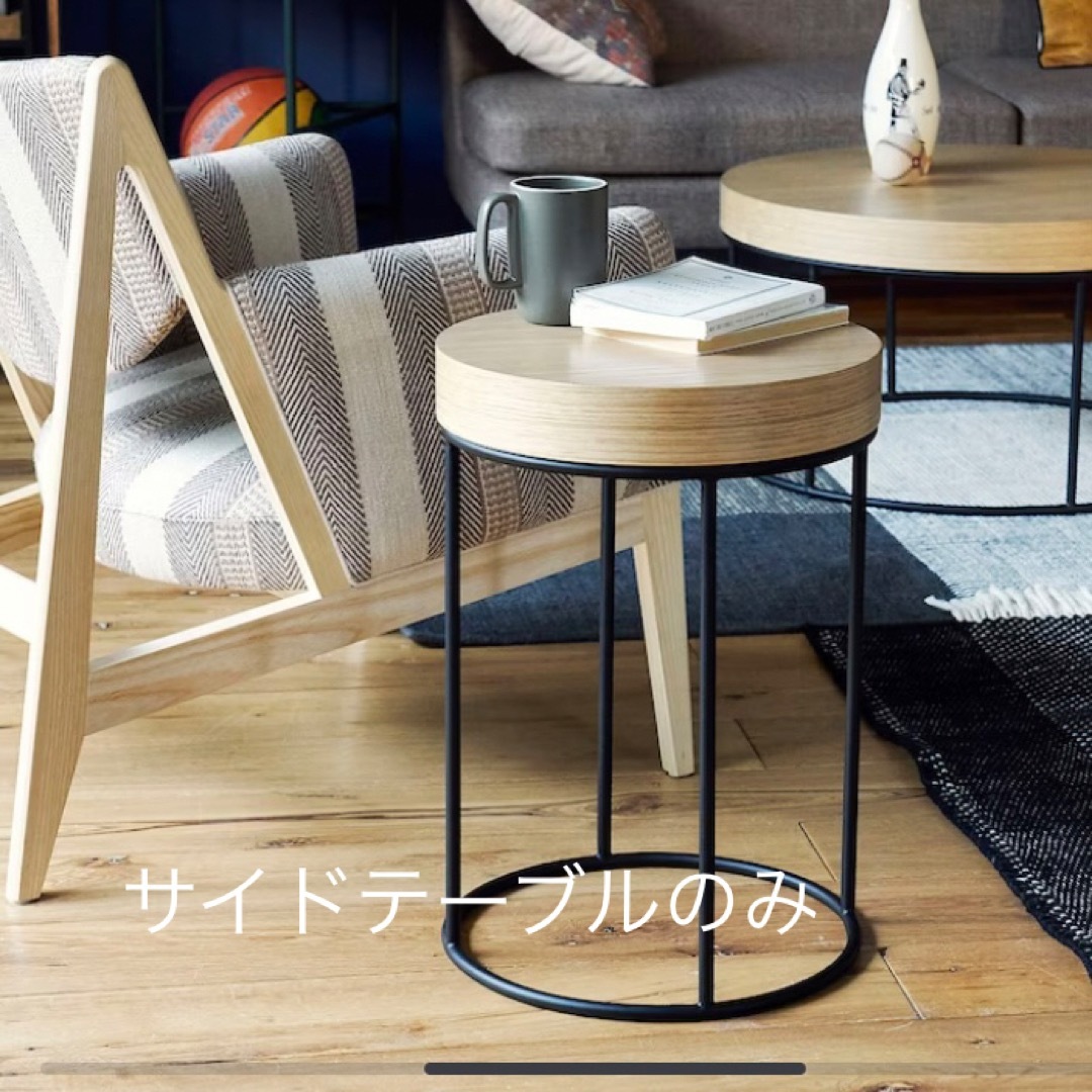 MUJI (無印良品) - idee MUJI DIVANCO SIDE TABLE OAKの通販 by 商品