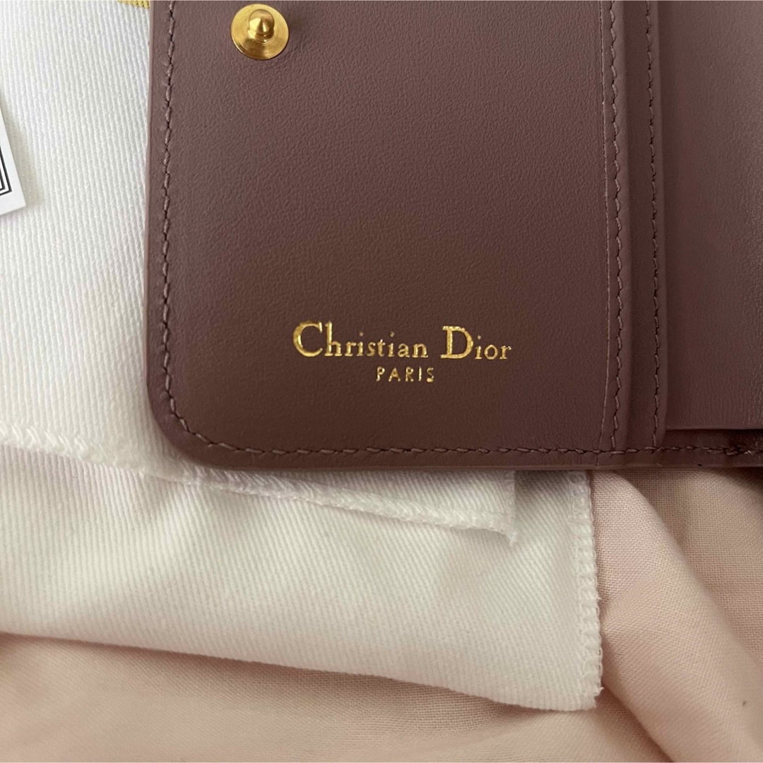 二つ折り財布 カナージュ ミニ財布 ピンクレディース ChristianDior-