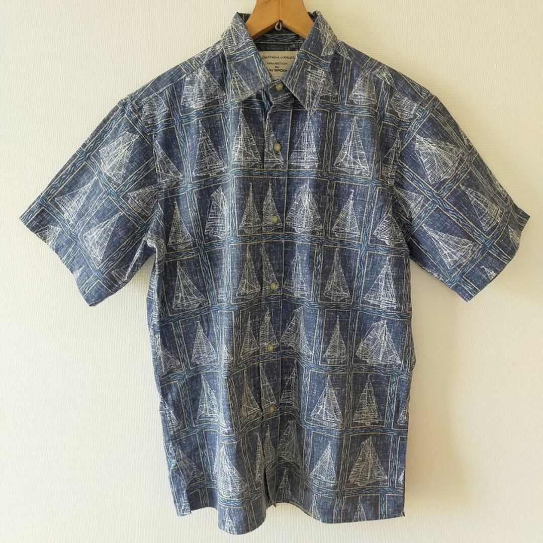 Reyn Spooner(レインスプーナー)のレインスプーナー ハワイ製 ハワイアン アロハシャツ 総柄 メンズM メンズのトップス(シャツ)の商品写真