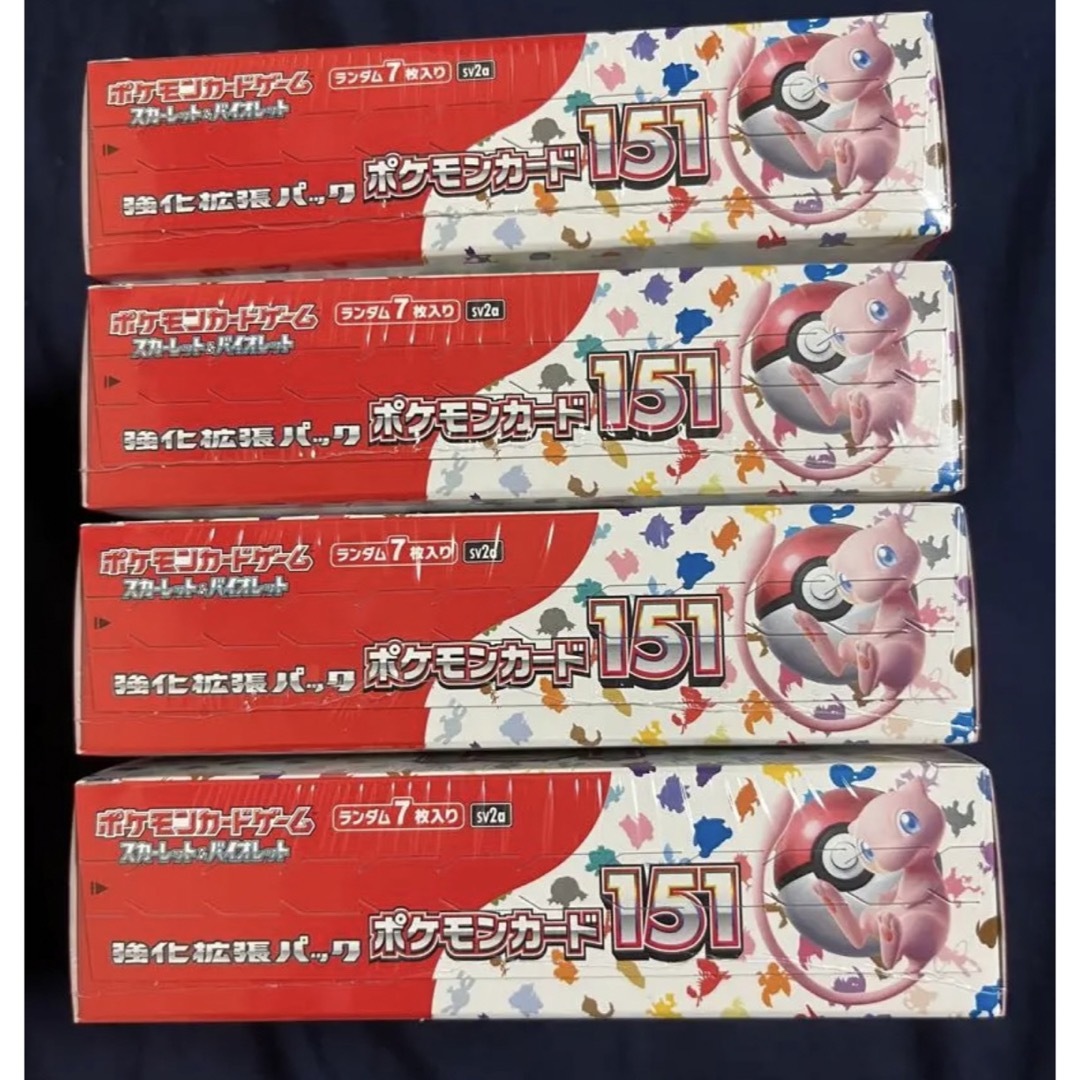 直営店新品】 ポケモンカード151 BOX シュリンク付 4ボックス Box