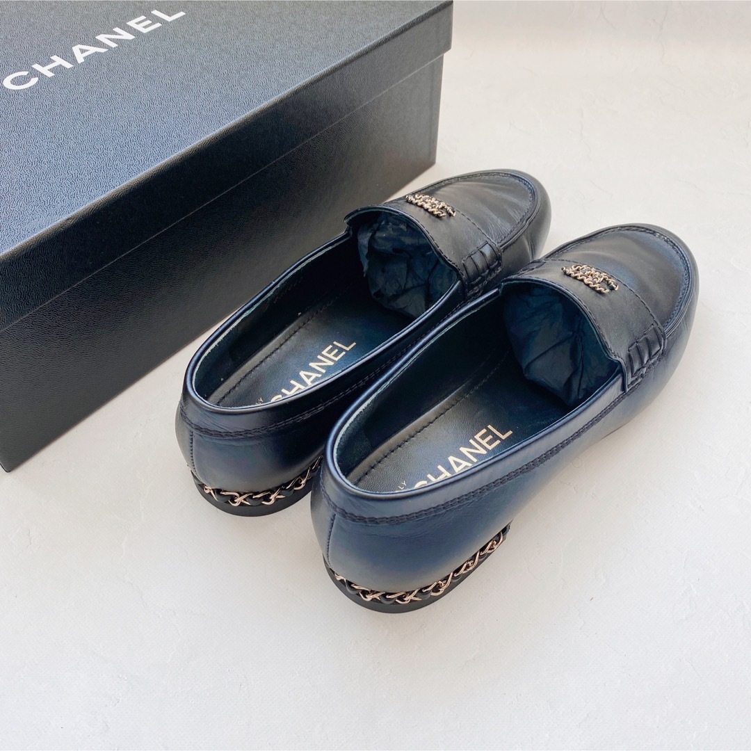 CHANEL ローファー ブラックsize 37（23.5〜24cm）