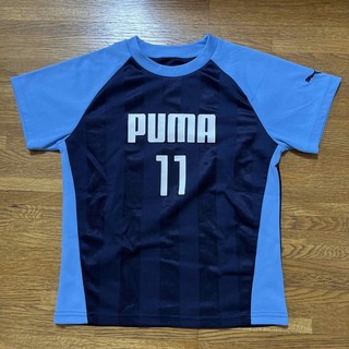 プーマ(PUMA)のPUMA 140 Ｔシャツ　紺x水色(Tシャツ/カットソー)