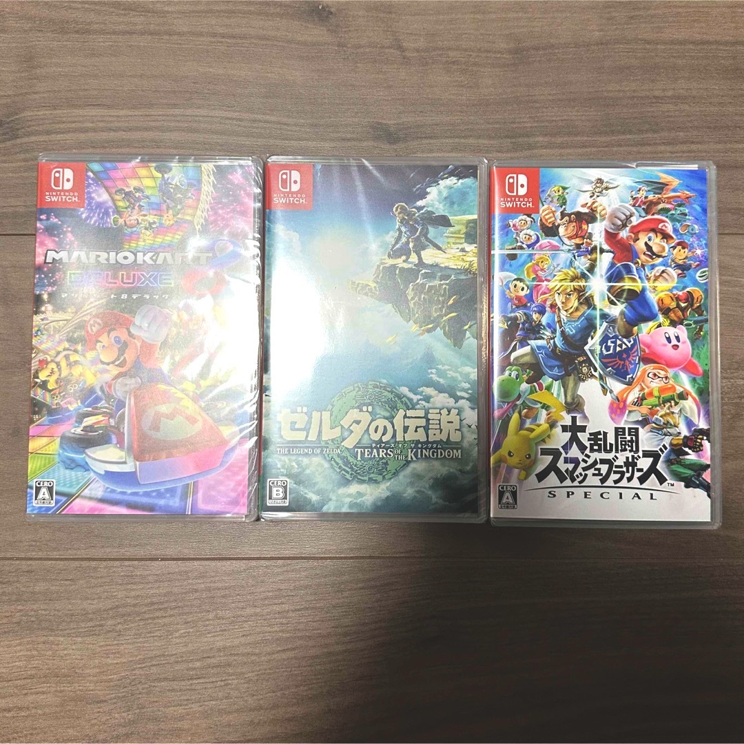 任天堂Switch ゼルダ　スマブラ　マリオカート　３本セット