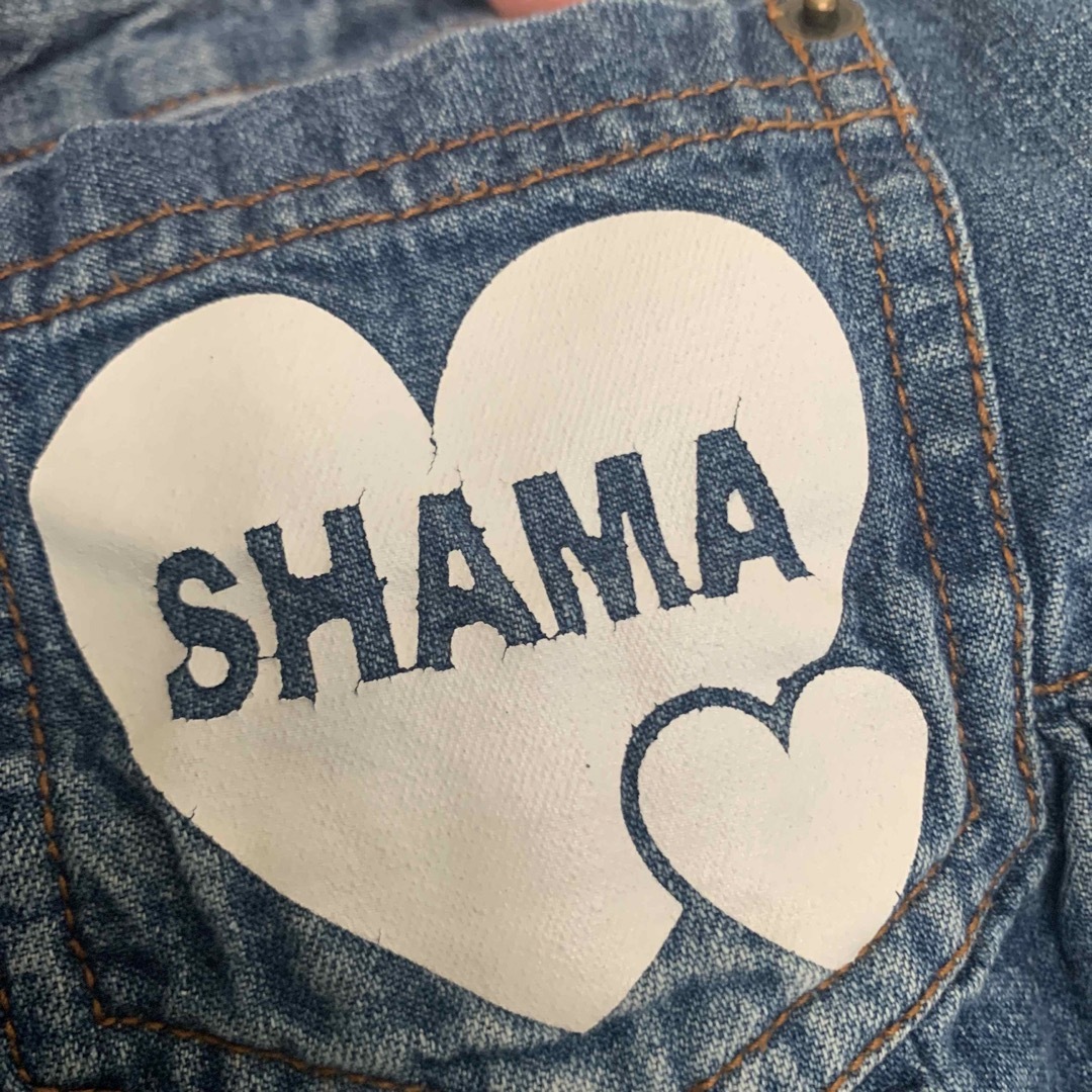 shama(シャマ)の【SHAMA♡GIRL】デニムスカート120㎝ キッズ/ベビー/マタニティのキッズ服女の子用(90cm~)(スカート)の商品写真