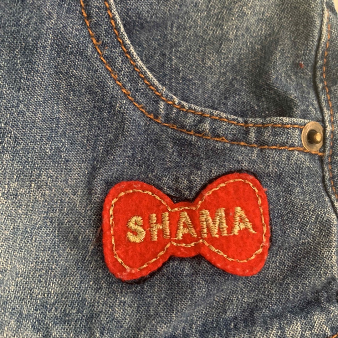 shama(シャマ)の【SHAMA♡GIRL】デニムスカート120㎝ キッズ/ベビー/マタニティのキッズ服女の子用(90cm~)(スカート)の商品写真