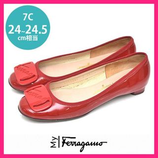 サルヴァトーレフェラガモ(Salvatore Ferragamo)のマイフェラガモ バックル パンプス 7C(約24-24.5cm)(ハイヒール/パンプス)