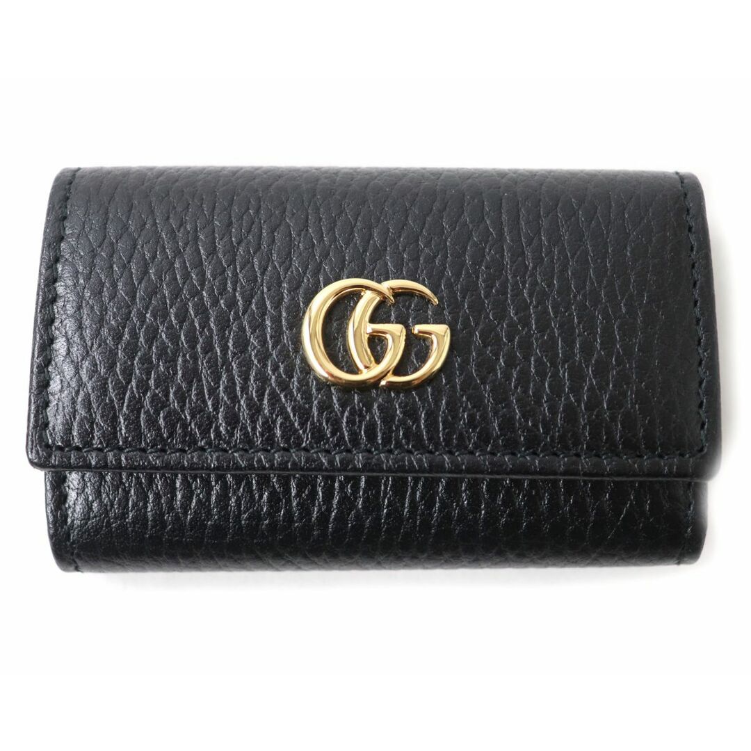 未使用品 GUCCI グッチ 456118 GGマーモント ロゴ金具付き レザー 6連