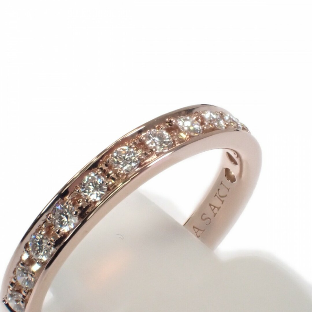 【中古】【Aランク】TASAKI タサキ K18PG SAKURAGOLD スペランザハーフエタニティ リング 指輪 RD-F571-18KSG サイズ約5号 ダイヤモンド ジュエリー【ISEYA】 メンズのアクセサリー(リング(指輪))の商品写真