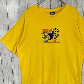 ステューシー(STUSSY)のstussy ステューシー Tシャツ XL センターロゴ プリント アメリカ製(Tシャツ/カットソー(半袖/袖なし))