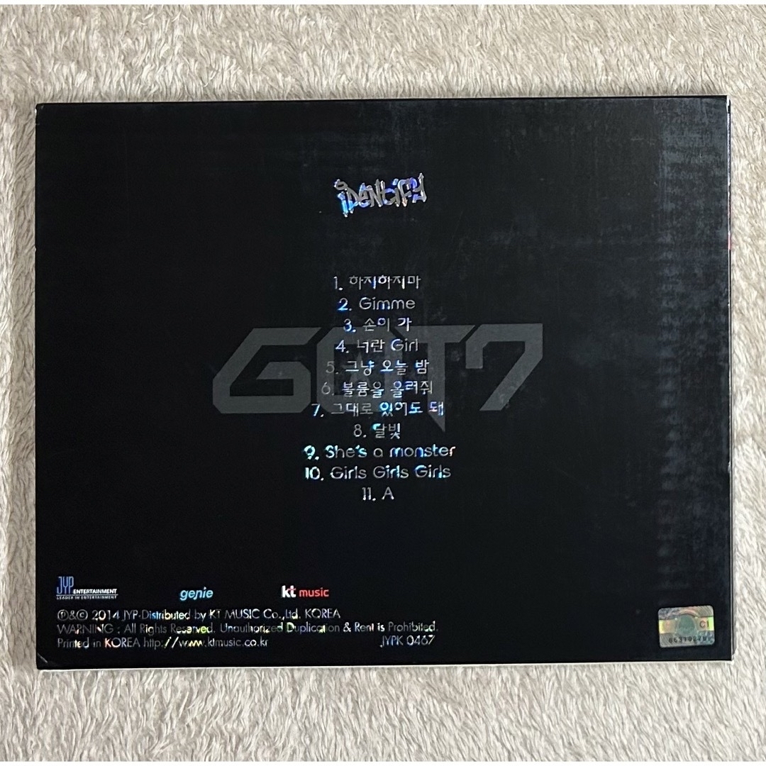 GOT7(ガットセブン)の【JB 直筆サイン入り】GOT7 IDENTIFY ベンベン トレカ付き エンタメ/ホビーのCD(K-POP/アジア)の商品写真