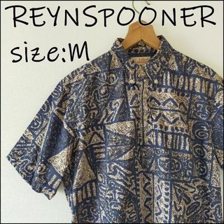 レインスプーナー(Reyn Spooner)のレインスプーナー ハワイ製 プルオーバー アロハシャツ 総柄 メンズM(シャツ)