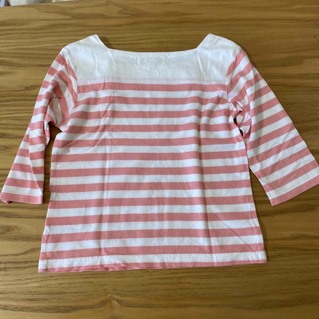 GLOBAL WORK(グローバルワーク)のグローバルワーク　ボーダーカットソー キッズ/ベビー/マタニティのキッズ服女の子用(90cm~)(Tシャツ/カットソー)の商品写真