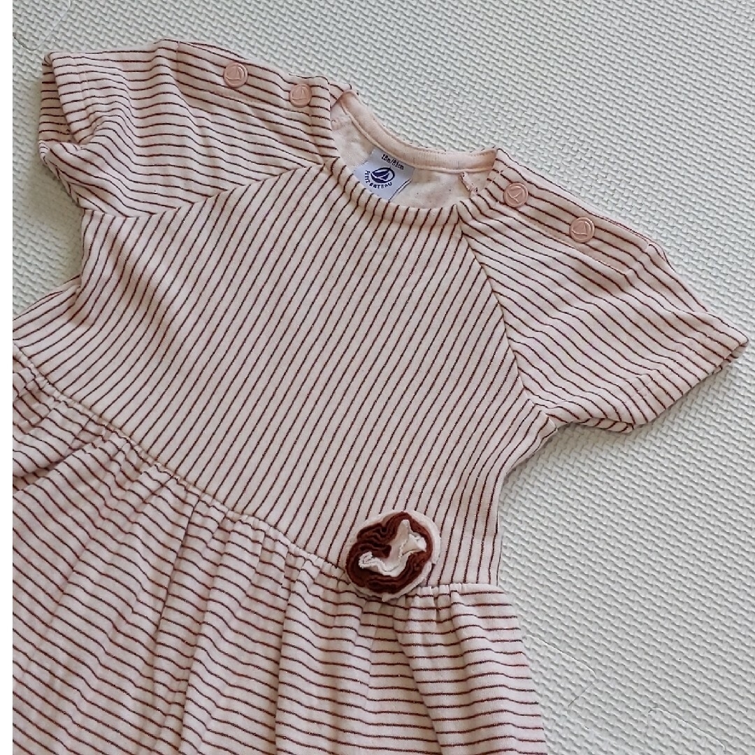 PETIT BATEAU(プチバトー)のPETIT BATEAU プチバトー ワンピース 18m キッズ/ベビー/マタニティのベビー服(~85cm)(ワンピース)の商品写真