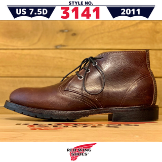 レッドウィング(REDWING)の3141良品7.5D／羽タグレッドウィングビブラムチャッカブーツ茶ベックマン(ブーツ)