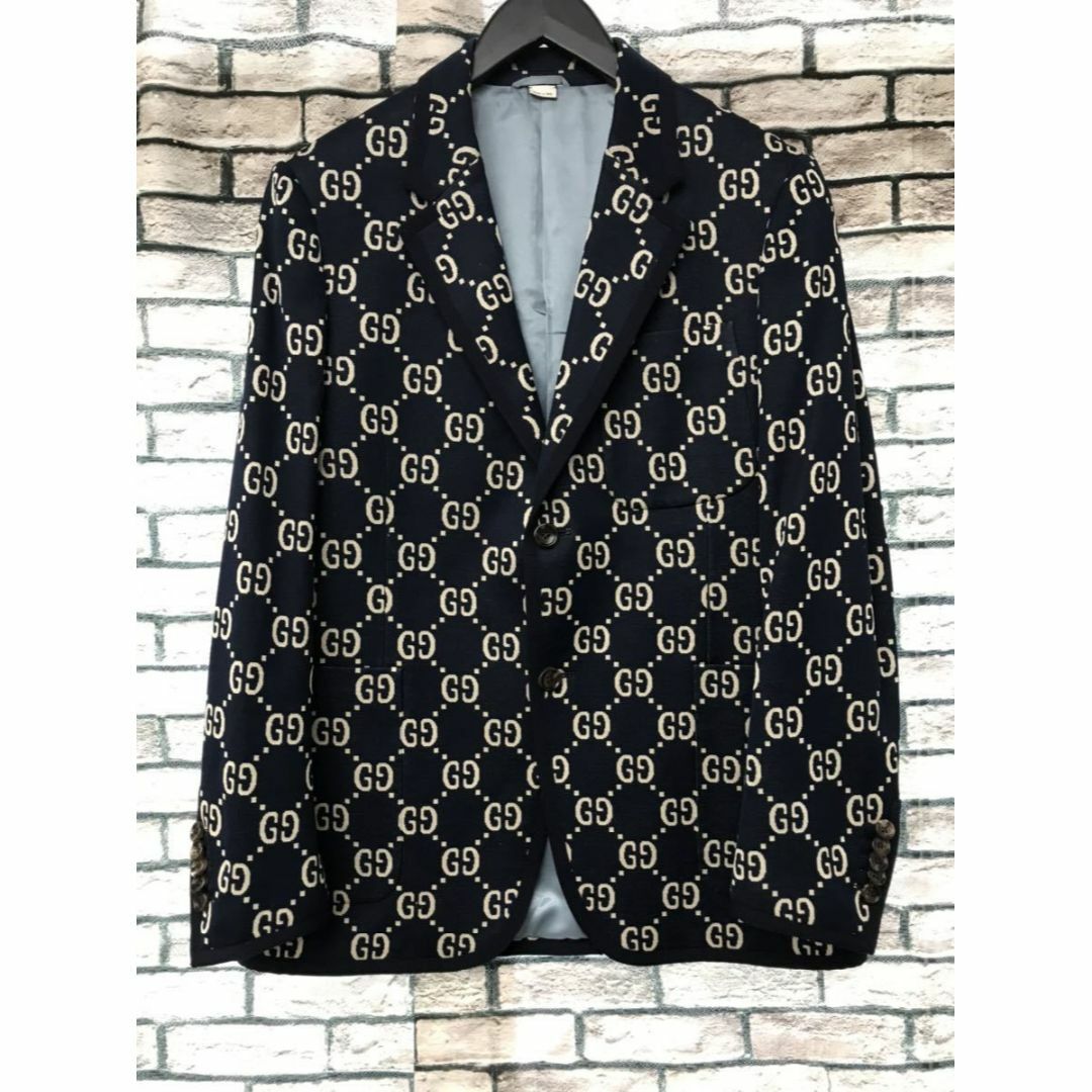 GUCCI グッチ★GG Jacquard ロゴジャカードテーラードジャケット | フリマアプリ ラクマ