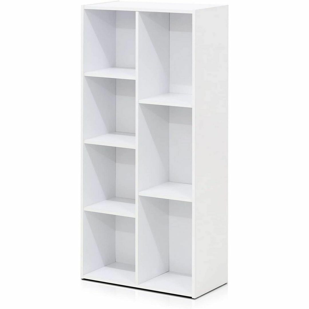 フリノ(Furinno) 本棚 棚 カラーボックス 7キューブ ホワイト 106