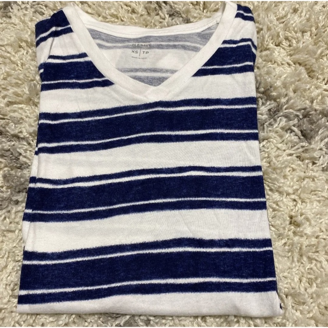 Old Navy(オールドネイビー)のOLD NAVY ボーダー Tシャツ XS メンズのトップス(Tシャツ/カットソー(半袖/袖なし))の商品写真