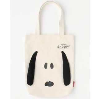 スヌーピー(SNOOPY)の【新品】スヌーピー  トートバッグ 耳付き フェイストート(その他)