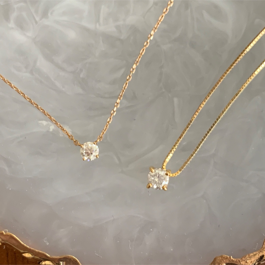 JEWELRY TSUTSUMI - K18 0.22カラット 一粒ダイヤ ネックレスの JEWELRY TSUTSUMI - K18 0.22カラット 一粒ダイヤ ネックレスの