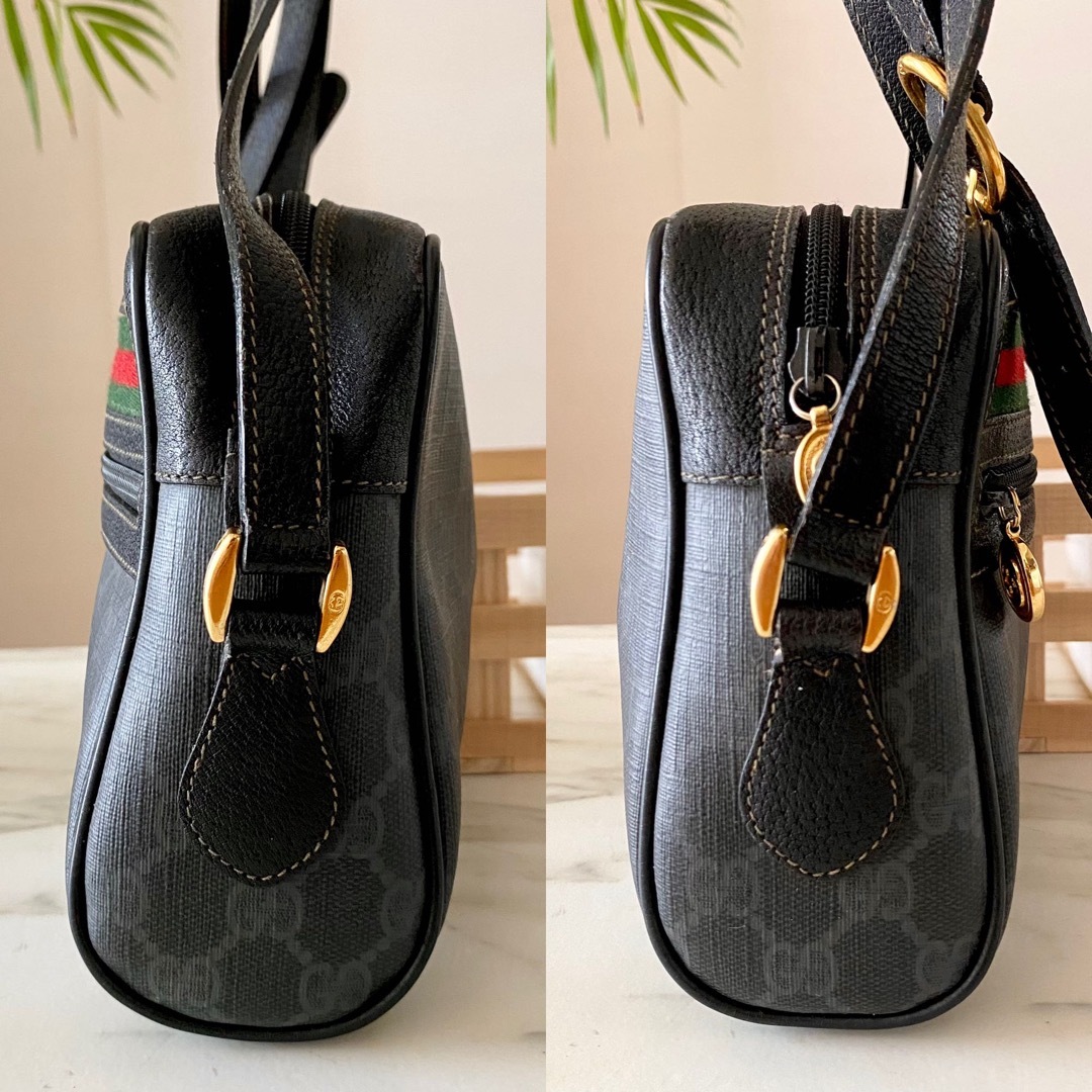 Gucci - 極美品 GUCCI グッチ シェリーライン レザーショルダーバッグ