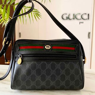 グッチ(Gucci)の極美品 GUCCI グッチ シェリーライン レザーショルダーバッグ(ショルダーバッグ)