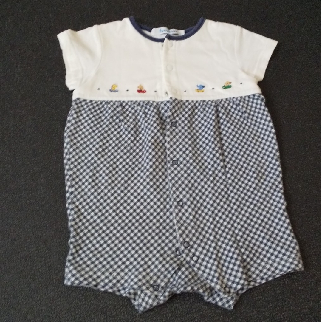 ファミリア 半袖ロンパース70 - ベビー服(~85cm)