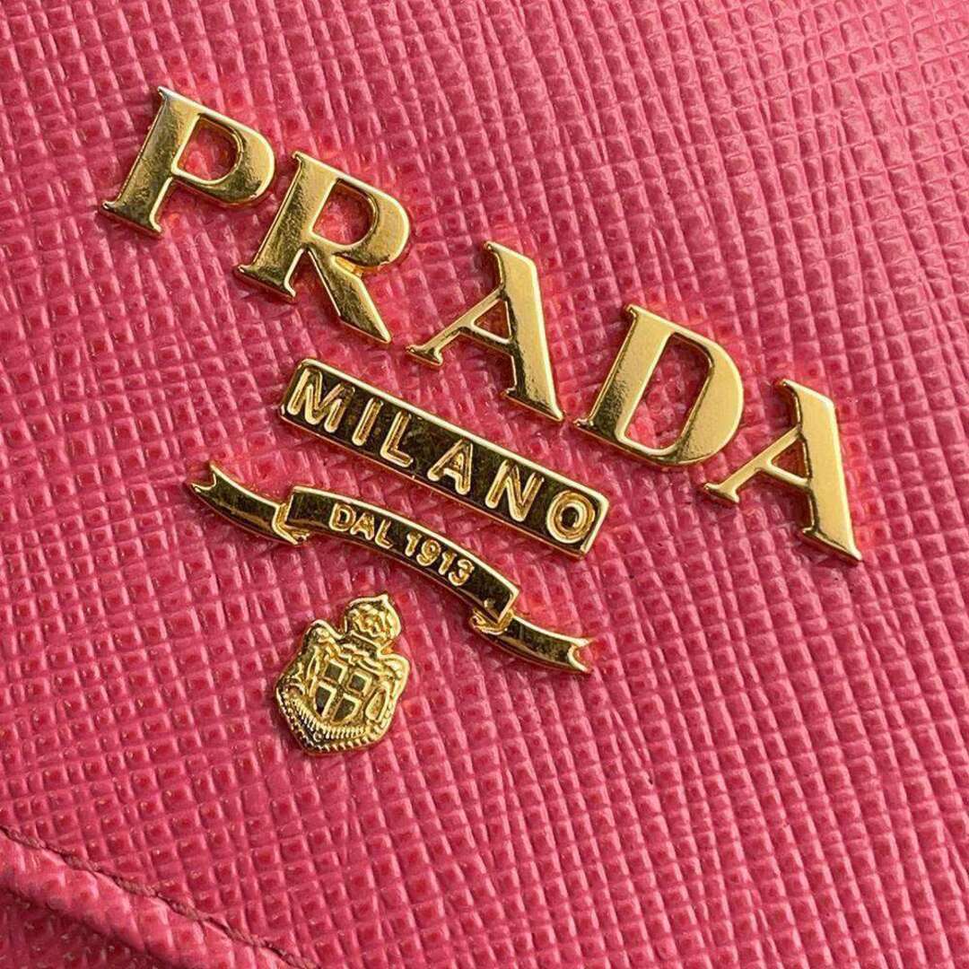 プラダ 4連キーケース サフィアーノ 1PG004 PRADA キーリング付き