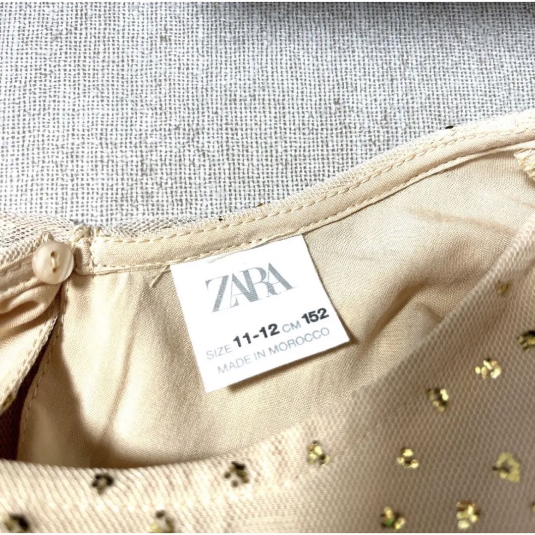 ZARA(ザラ)の値下げしました❗️【美品】【即購入OK】ZARAレースワンピース　152cm キッズ/ベビー/マタニティのキッズ服女の子用(90cm~)(ドレス/フォーマル)の商品写真