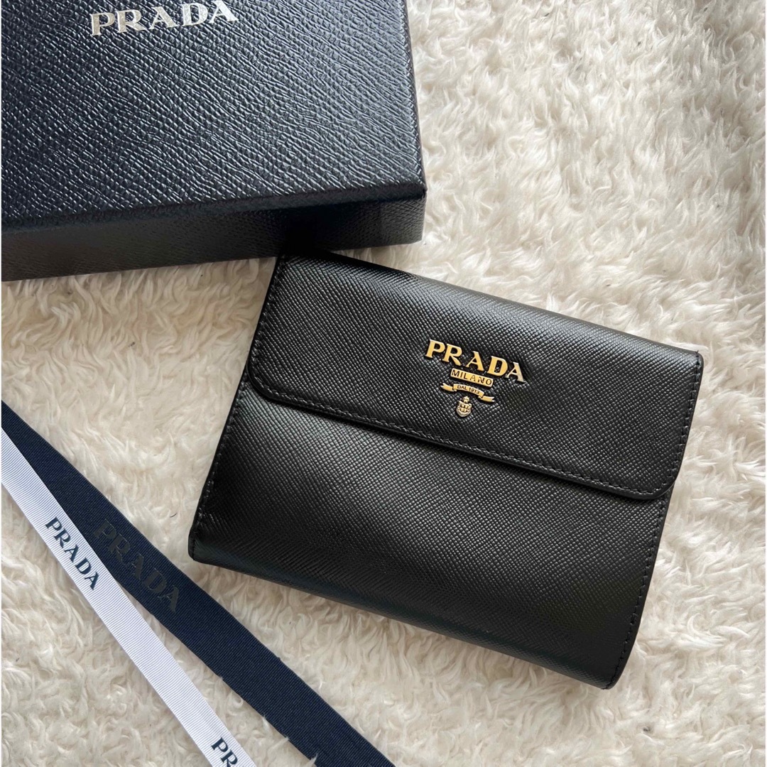 649 美品 PRADA プラダ 2つ折り財布財布