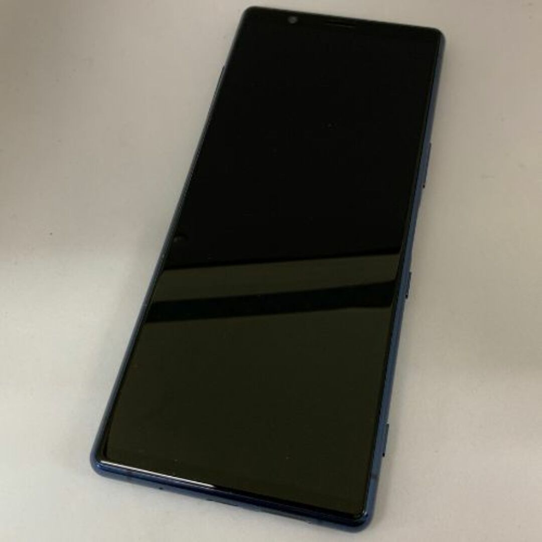 【品】Xperia 5 SIMロック解除済 SOV41 ブルー