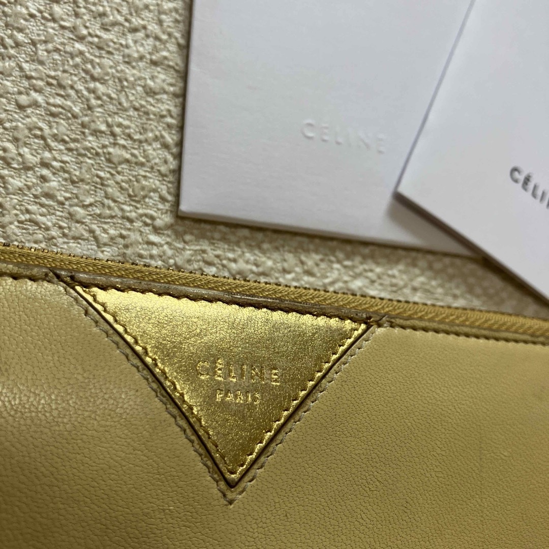 celine(セリーヌ)の【希少】セリーヌ CELINE ハートモチーフ　ラウンドジップ　長財布　ゴールド レディースのファッション小物(財布)の商品写真