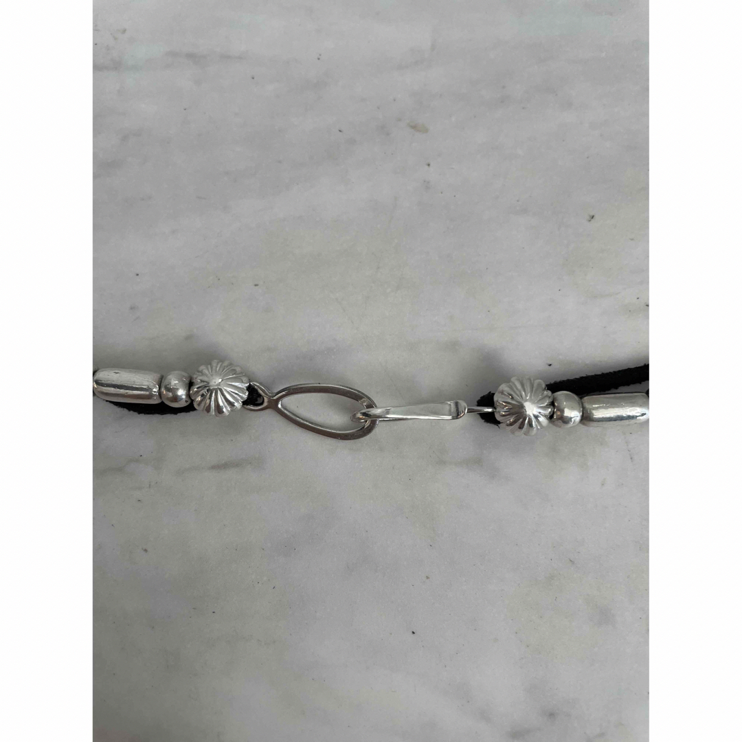 SV925 パイプビーズ一連 オールドフック アポロビーズ付き  メンズのアクセサリー(ネックレス)の商品写真