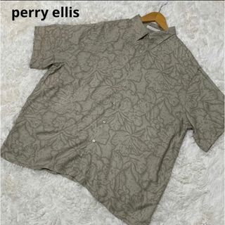 美品　90s perry ellis アロハシャツ　花柄