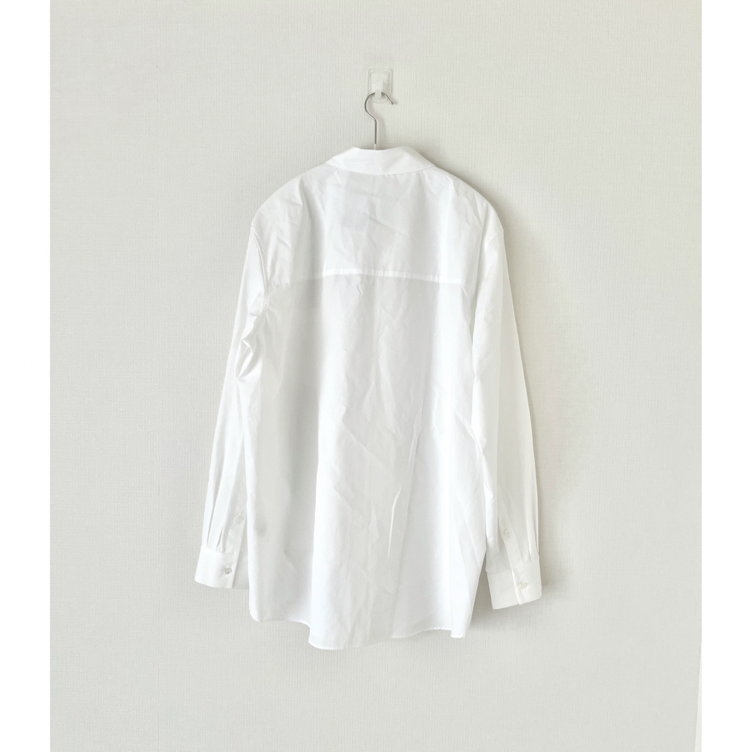 ATON(エイトン)のATON SUVIN BROAD STANDARD SHIRT White レディースのトップス(Tシャツ(長袖/七分))の商品写真