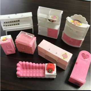 昭和レトロ  リカちゃん  食玩  ミニチュア家具  おまけ付き(その他)