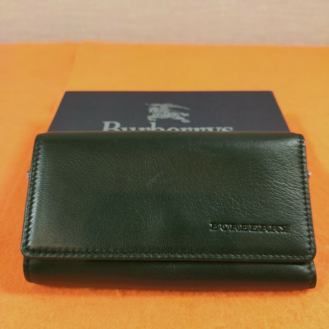 BURBERRY バーバリー キーケース 黒色 本革 レザー 5連
