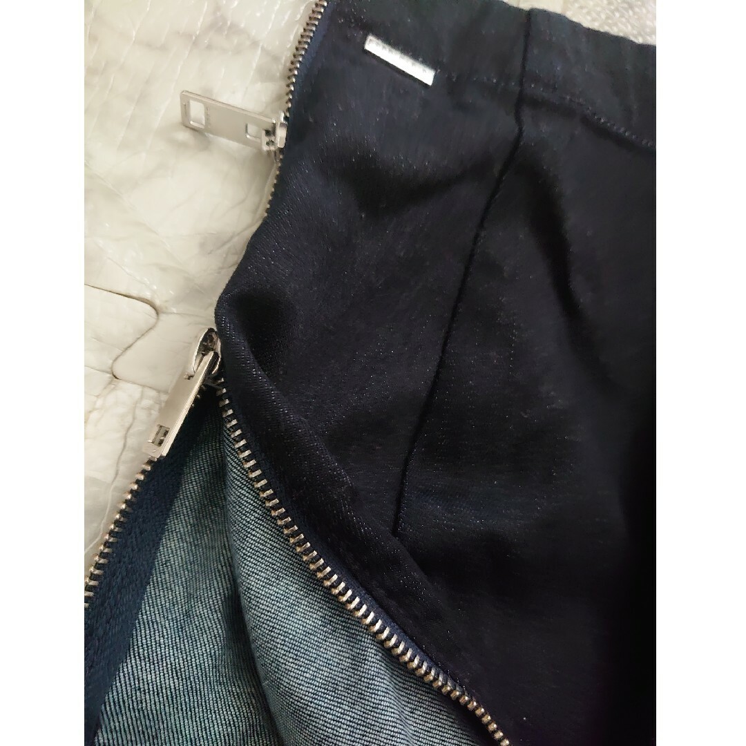 【美品】size23 デニムスカート スリット調節可