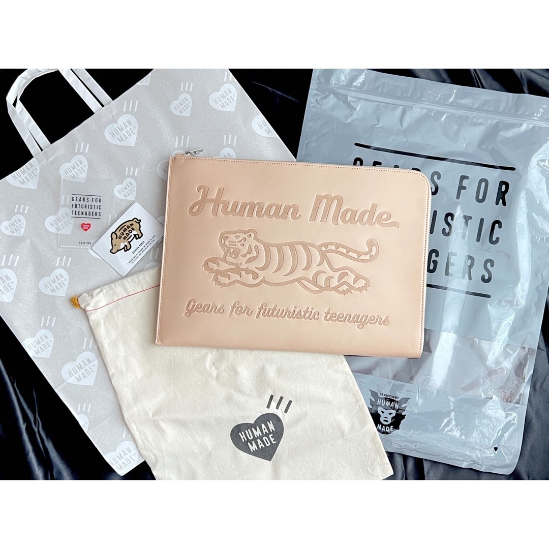 【おまけ付き】Human Made Leather Clutch Bag