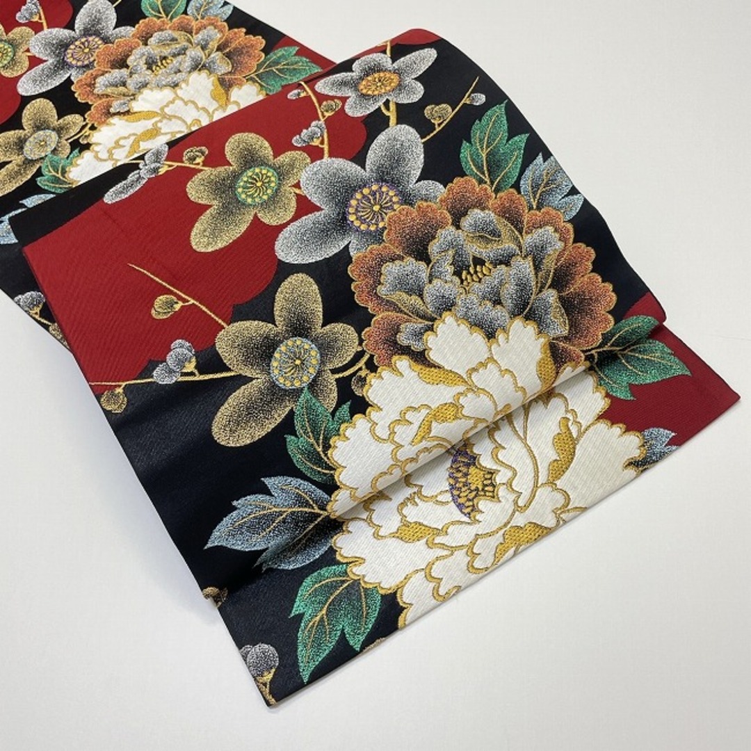 ★ 美品 袋帯 振袖 花 刺繍 金 牡丹★ r751 | フリマアプリ ラクマ