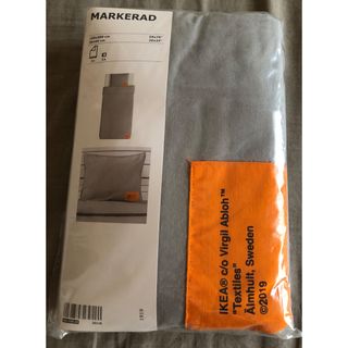 イケア(IKEA)のIKEAイケア MARKERADマルケラッド 掛け布団カバー＆枕カバー　新品(シーツ/カバー)