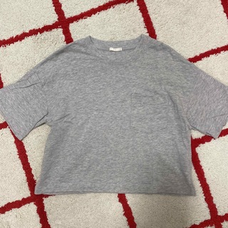 ジーユー(GU)の⭐️たぁさん専用⭐️ヘビーウェイトT(5分袖)グレーSサイズ⭐️(Tシャツ(半袖/袖なし))