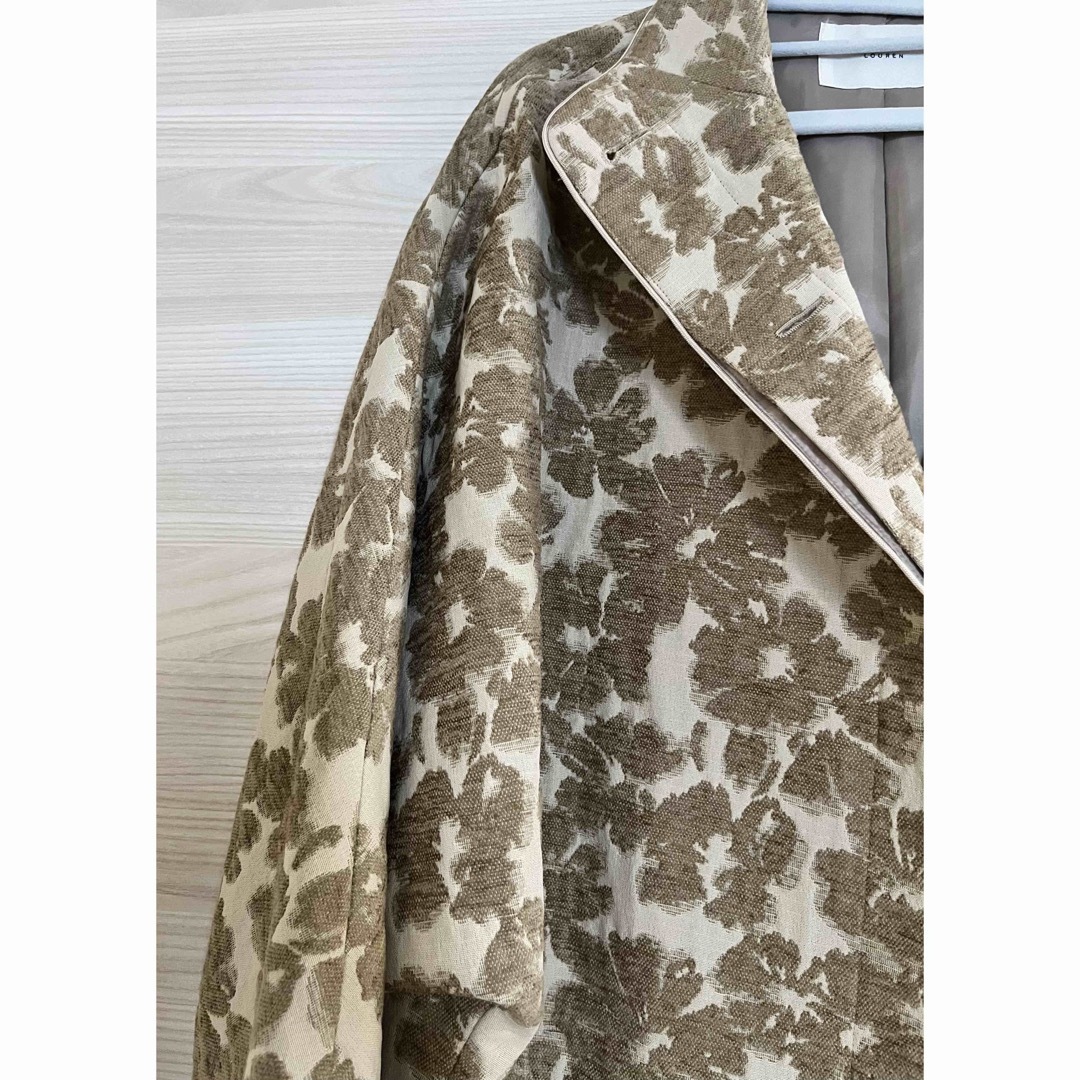 CLANE(クラネ)のlouren flower mole jacquard coat レディースのジャケット/アウター(ロングコート)の商品写真