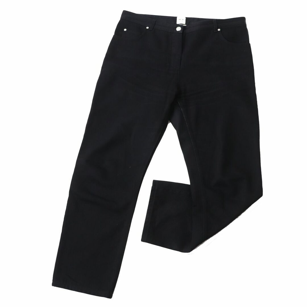 【ドンドン見直し】良品☆正規品 エルメス 21SS セリエボタン・レザーパッチ付 デニム パンツ/ボトムス ブラック 44 伊製 レディース | フリマアプリ ラクマ
