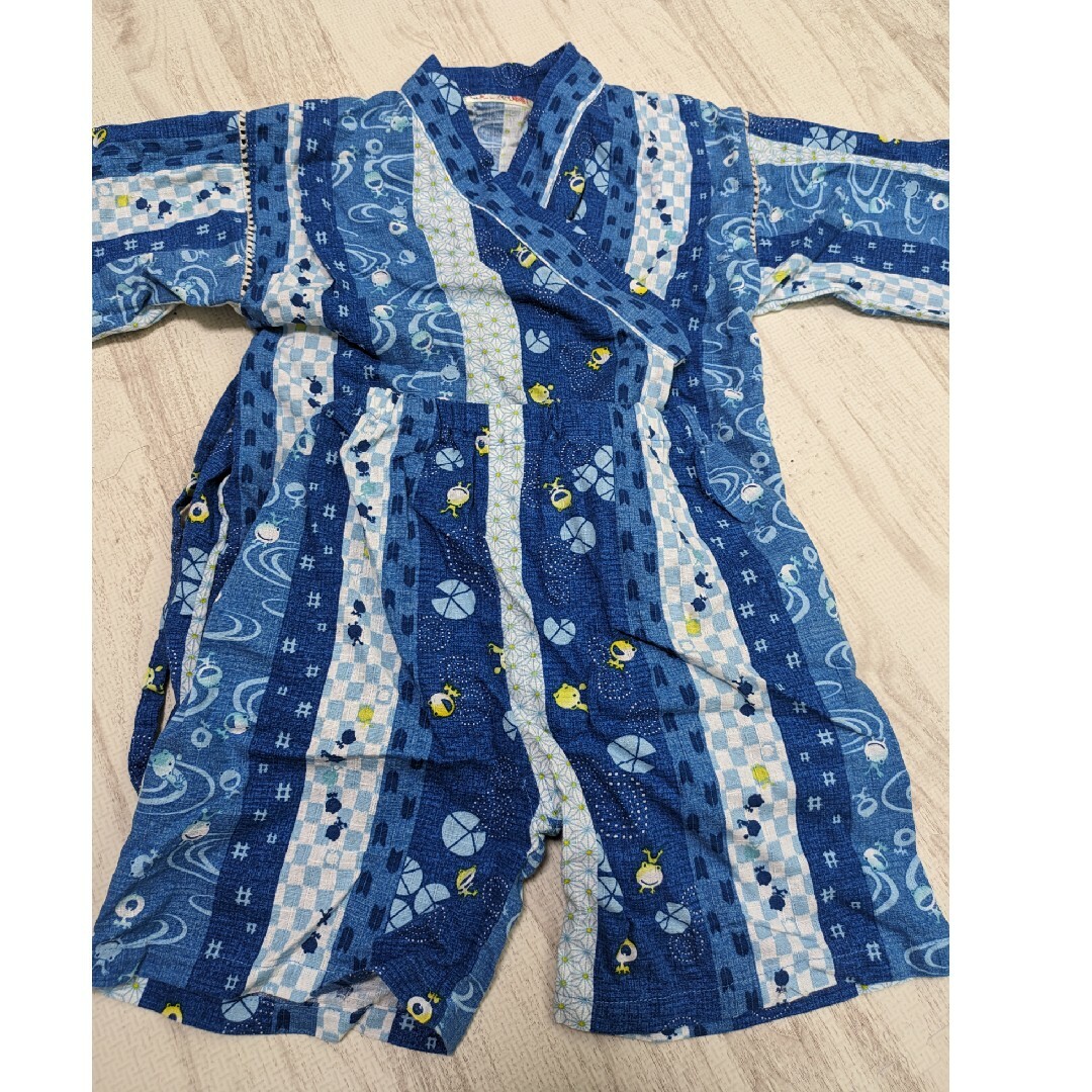 甚平　120 キッズ/ベビー/マタニティのキッズ服男の子用(90cm~)(甚平/浴衣)の商品写真