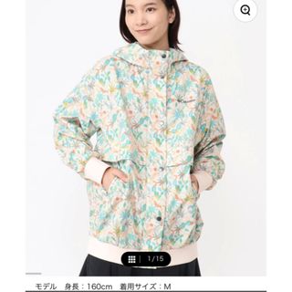 日本製/今治産 columbiaコロンビア 配色マウンテンジャケット グリーン