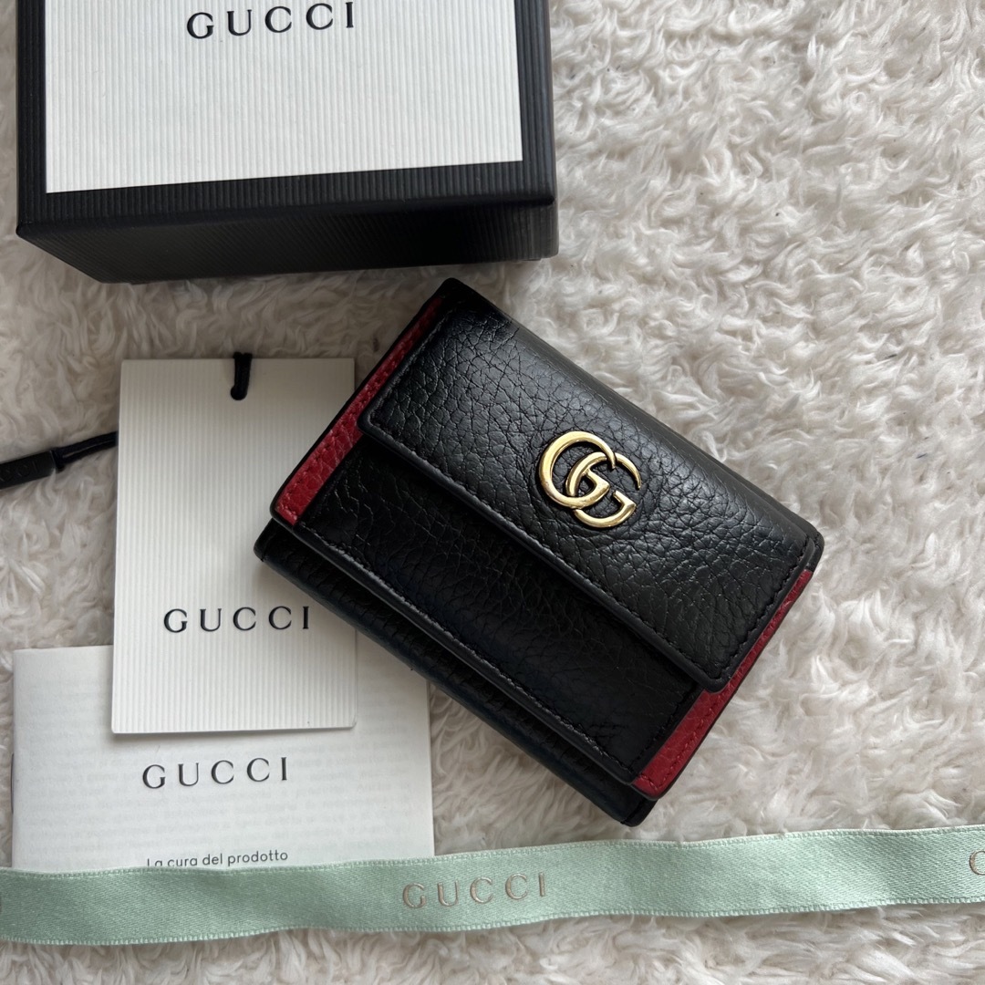 公式オンラインショップ 653 限定価格 GUCCI グッチ 3つ折り財布