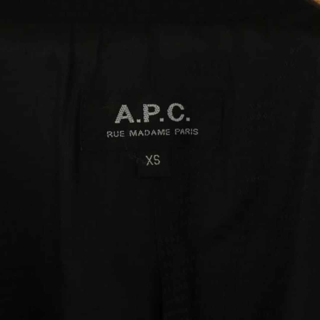 A.P.C(アーペーセー)のアーペーセー ウールコート ステンカラー アウター ロング 総裏地 XS 黒 レディースのジャケット/アウター(その他)の商品写真