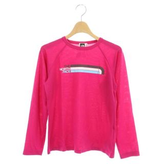 ザノースフェイス(THE NORTH FACE)のザノースフェイス TEK TEE カットソー 長袖 ロゴ S ピンク ■OS(カットソー(長袖/七分))