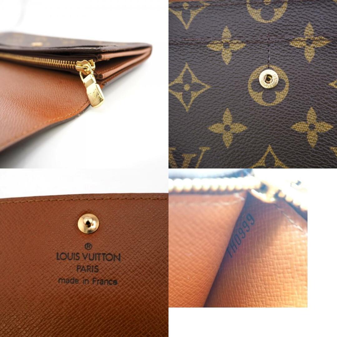 ルイヴィトン LOUIS VUITTON 長財布
 モノグラム ポシェットポルトモネクレディ M61725 ブラウン